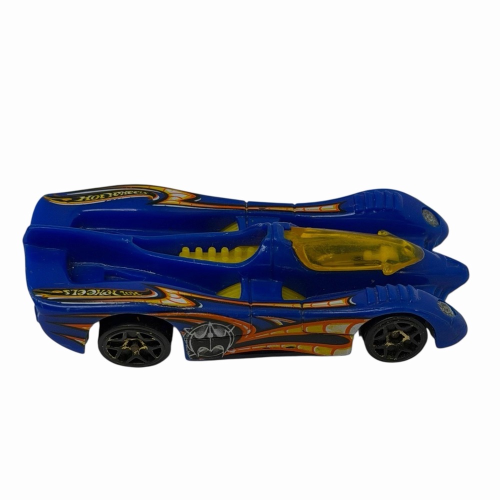 Hot Wheel‎ 1994 Mattel Power Pistons Batman Symbol Blue Yellow - Picture 4 of 13